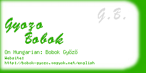 gyozo bobok business card